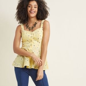 Modcloth Midday Flavor Peplum Tank